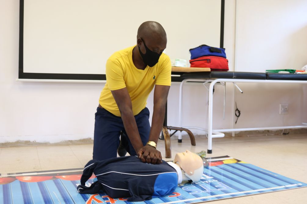 First aid demonstration CPR