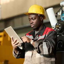 Professional trainer presenting safety guidelines